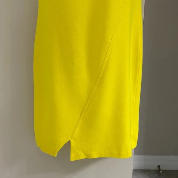 St. John Bright Yellow Asymmetrical Dress - Picture 6 of 15
